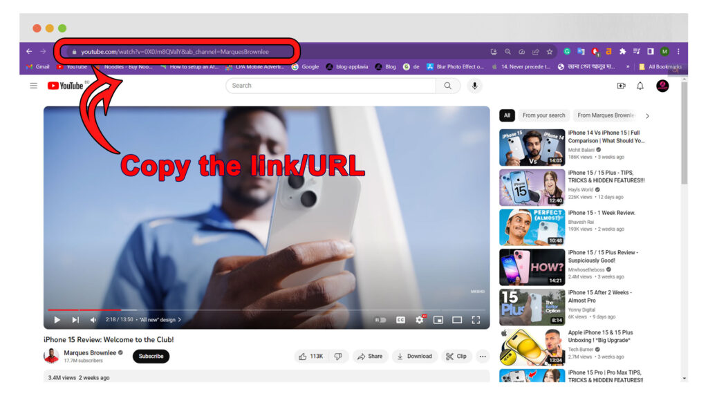 YouTube ဗီဒီယိုလင့်ခ်ကို ကူးယူပါ။