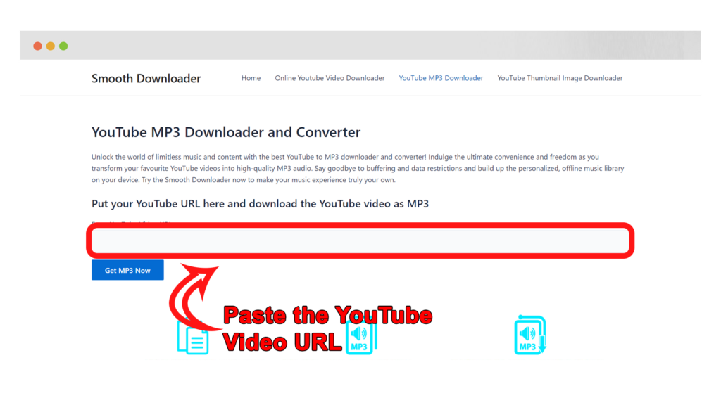 Paste the YouTube Video URL