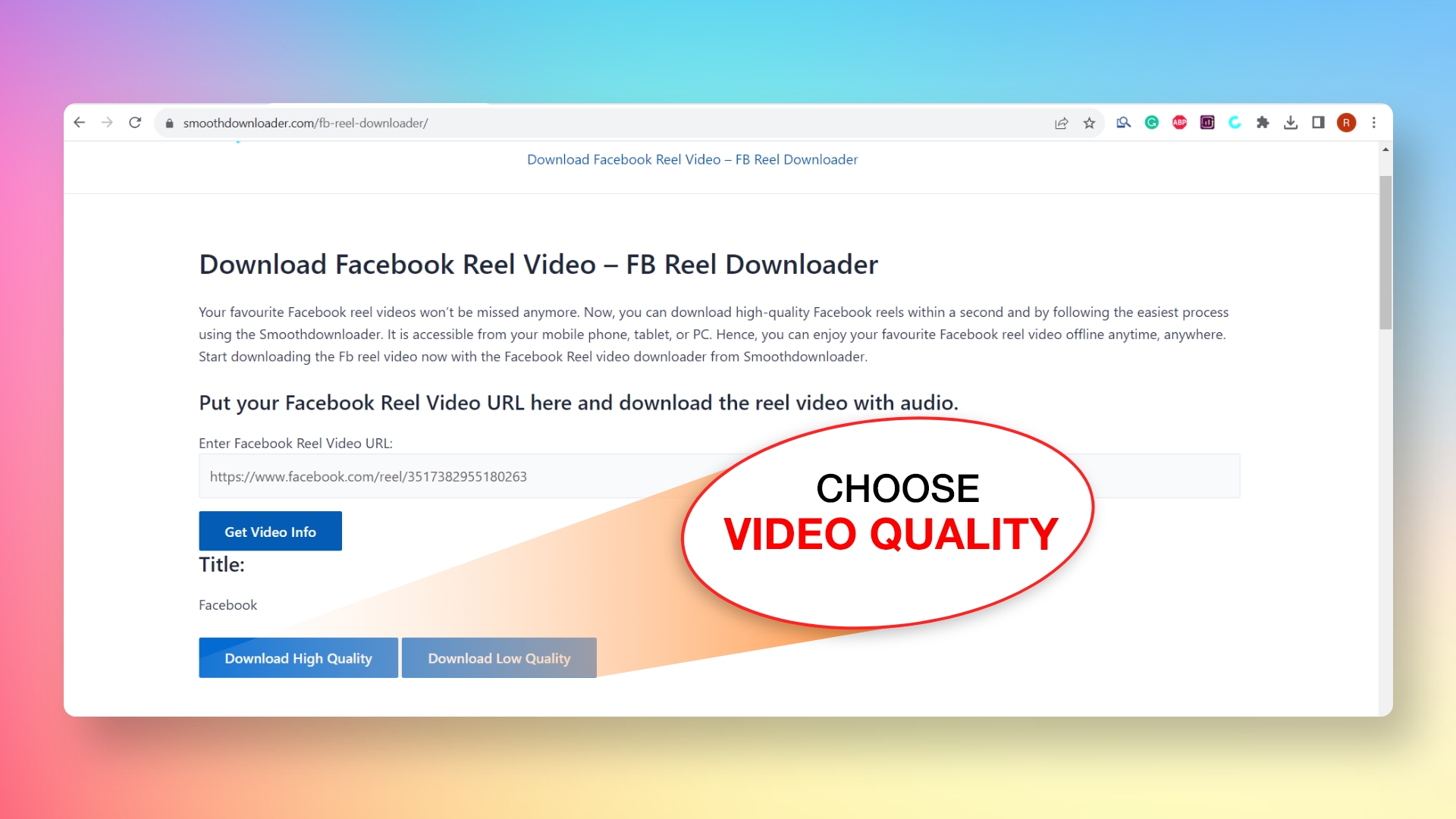 Download Facebook Reel Video FB Reel Downloader
