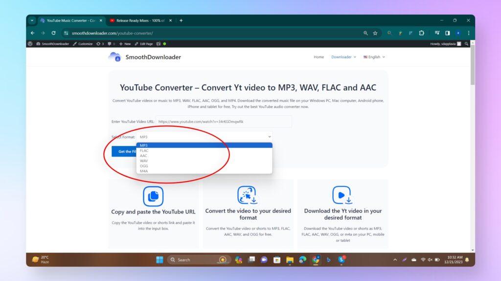 YouTube Converter –Convert Yt video to MP3, WAV, FLAC, and AAC 03